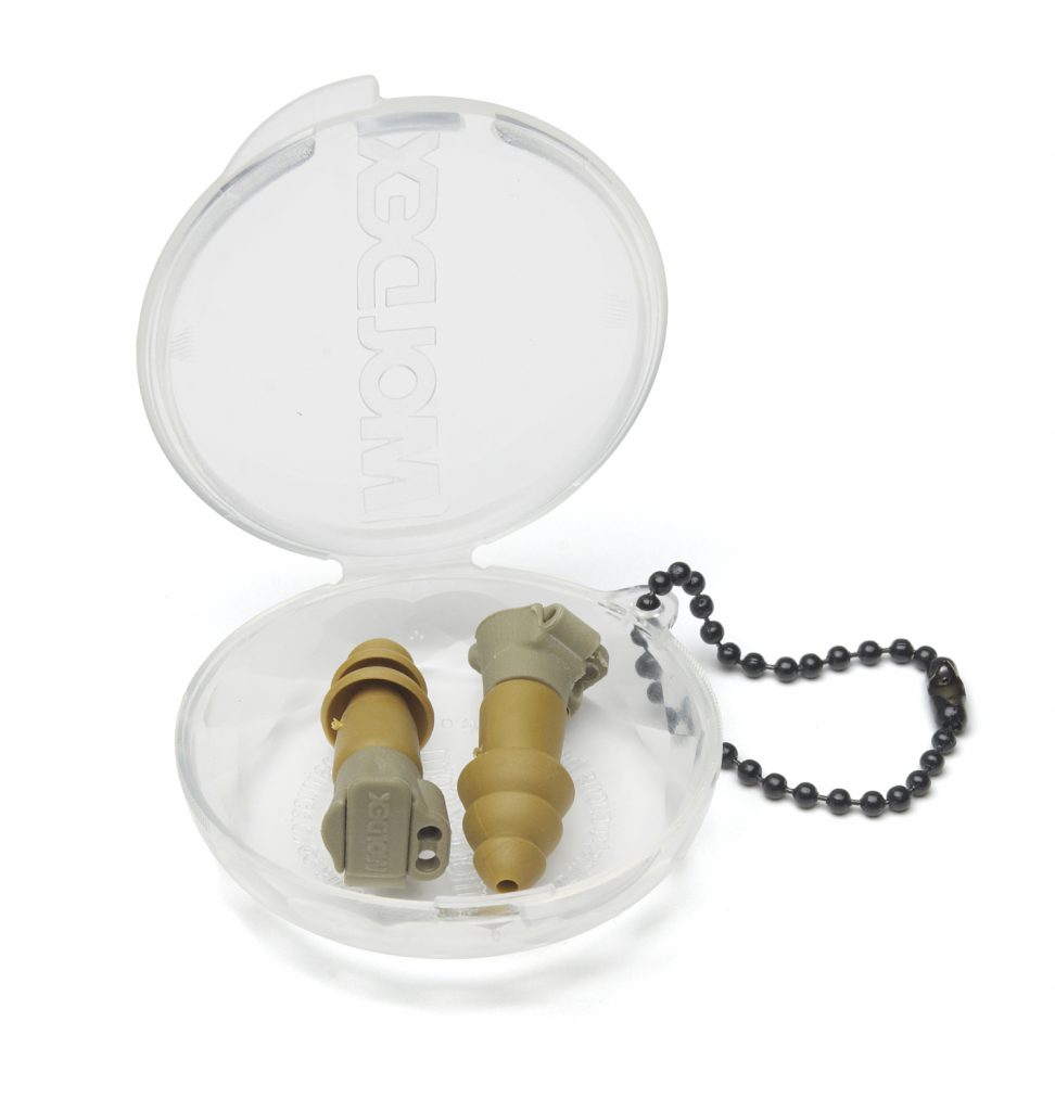military impulse hearing-protection reusable earplugs in case