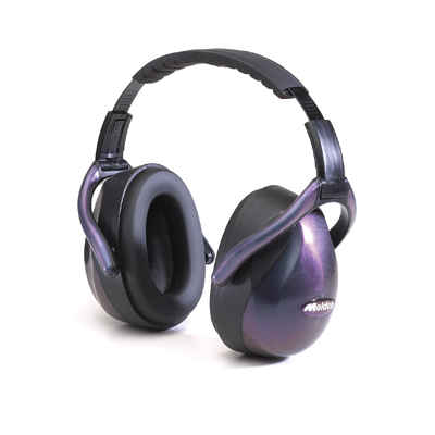 reusable purple earmuffs for hearing protection