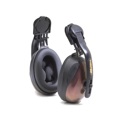 bronze reusable hearing protection earmuffs without headband