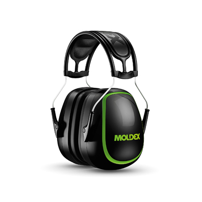 black reusable heavy-duty hearing-protection earmuffs